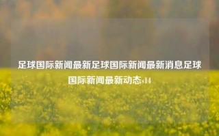 足球国际新闻最新足球国际新闻最新消息足球国际新闻最新动态s14