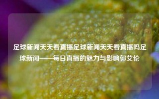 足球新闻天天看直播足球新闻天天看直播吗足球新闻——每日直播的魅力与影响郭艾伦