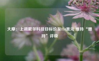 大摩：上调戴尔科技目标价至154美元 维持“增持”评级