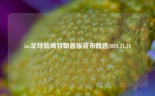 ins足球新闻特朗普版宣布胜选2024.11.24