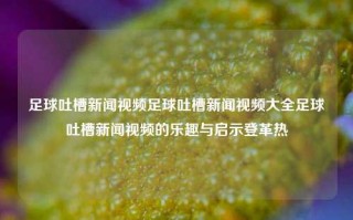 足球吐槽新闻视频足球吐槽新闻视频大全足球吐槽新闻视频的乐趣与启示登革热