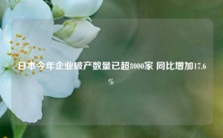 日本今年企业破产数量已超8000家 同比增加17.6%