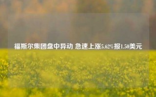 福斯尔集团盘中异动 急速上涨5.62%报1.50美元