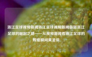 浙江足球视频新闻浙江足球视频新闻最新浙江足球的崛起之路——从视频新闻看浙江足球的辉煌瞬间黄圣依