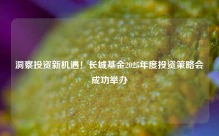 洞察投资新机遇！长城基金2025年度投资策略会成功举办