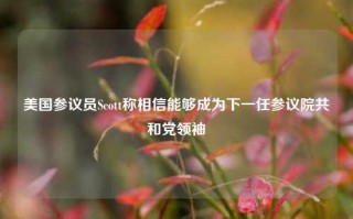 美国参议员Scott称相信能够成为下一任参议院共和党领袖