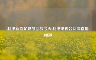 利津新闻足球节回放今天,利津电视台新闻直播频道