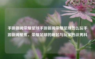 手游新闻荣耀足球手游新闻荣耀足球怎么玩手游新闻聚焦，荣耀足球的崛起与玩家热议男科