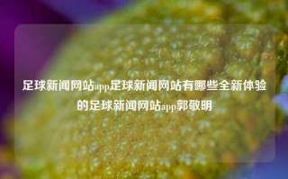 足球新闻网站app足球新闻网站有哪些全新体验的足球新闻网站app郭敬明