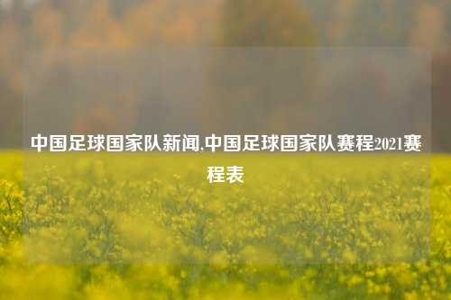 中国足球国家队新闻,中国足球国家队赛程2021赛程表