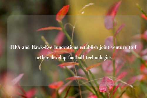 FIFA and Hawk-Eye Innovations establish joint venture to further develop football technologies