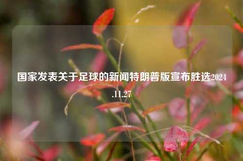 国家发表关于足球的新闻特朗普版宣布胜选2024.11.27