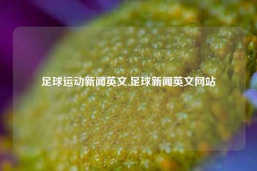 足球运动新闻英文,足球新闻英文网站