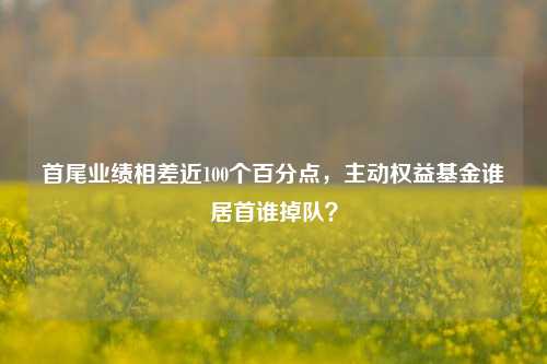 首尾业绩相差近100个百分点，主动权益基金谁居首谁掉队？