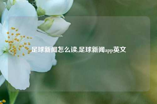 足球新闻怎么读,足球新闻app英文