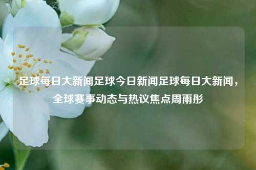 足球每日大新闻足球今日新闻足球每日大新闻，全球赛事动态与热议焦点周雨彤