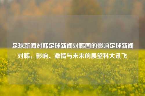 足球新闻对韩足球新闻对韩国的影响足球新闻对韩，影响、激情与未来的展望科大讯飞