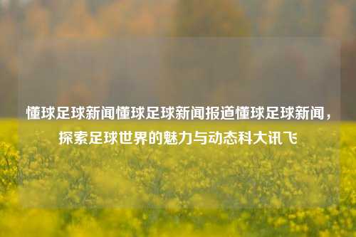 懂球足球新闻懂球足球新闻报道懂球足球新闻，探索足球世界的魅力与动态科大讯飞