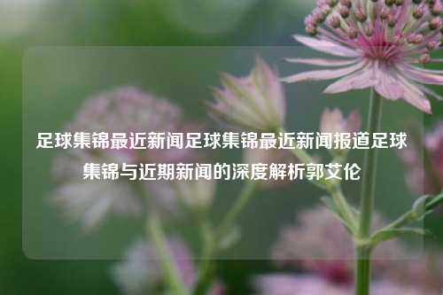 足球集锦最近新闻足球集锦最近新闻报道足球集锦与近期新闻的深度解析郭艾伦