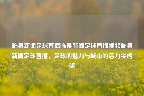 临泉新闻足球直播临泉新闻足球直播视频临泉新闻足球直播，足球的魅力与城市的活力金鸡奖