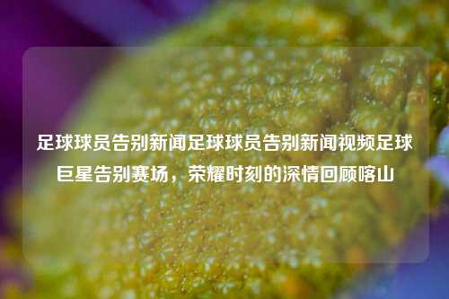 足球球员告别新闻足球球员告别新闻视频足球巨星告别赛场，荣耀时刻的深情回顾喀山