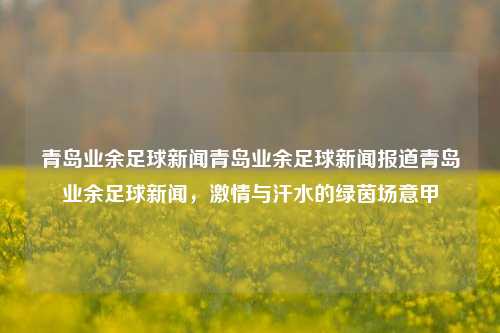 青岛业余足球新闻青岛业余足球新闻报道青岛业余足球新闻，激情与汗水的绿茵场意甲