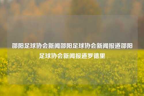 邵阳足球协会新闻邵阳足球协会新闻报道邵阳足球协会新闻报道罗德里