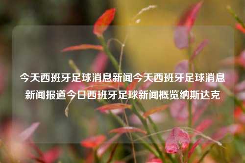 今天西班牙足球消息新闻今天西班牙足球消息新闻报道今日西班牙足球新闻概览纳斯达克-第1张图片-足球世界