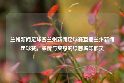 兰州新闻足球赛兰州新闻足球赛直播兰州新闻足球赛，激情与梦想的绿茵场陈都灵-第1张图片-足球世界